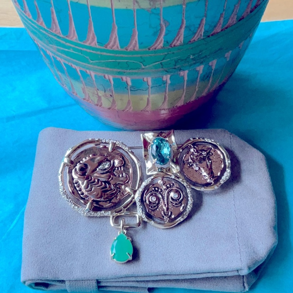 🌟 ALEXIS BITTAR ANCIENT COIN BROOCH 🌟 NWT 🌟